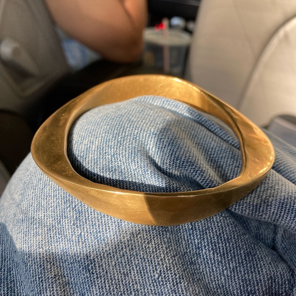 Vintage Jack Boyd bronze brass bangle bracelet